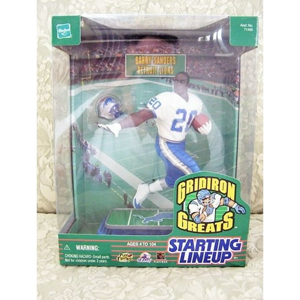 Barry Sanders 1999 Detroit Lions Starting Lineup Action Figure Card